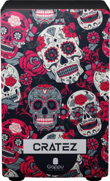 Gappu CAJON BOX | CRATEZ | TOON WOOD(H:50 W:30 L:30)  3 Internal Snare,(SKULL) Cajons