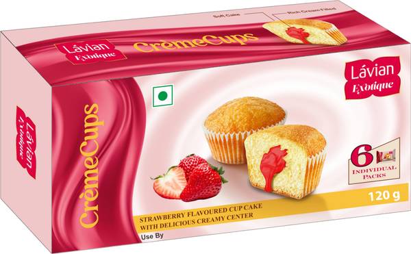 Lavian Exotique Creme Cups Strawberry Cake