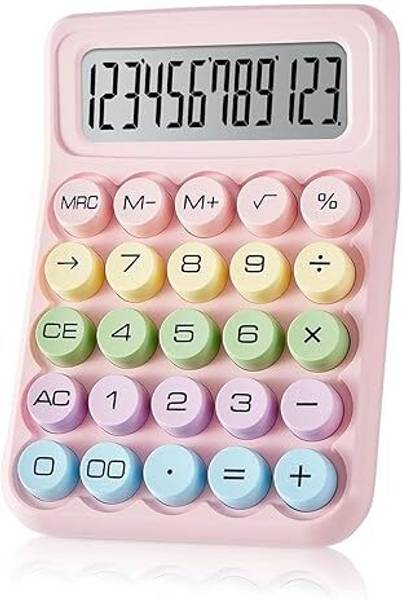 ZNUJ 12 Digits Large LCD Display Calculator, Basic Calculators with Big Buttons. Electronic Calculator Basic Calculator