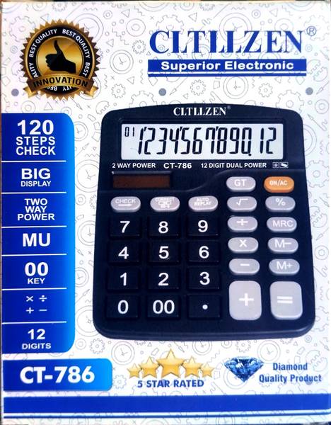 clitizen CITIZEN CT-786 DIAMOND QUALITY SUPERIOR ELECTRONIC MULTI PURPOSE SCHOOL OFFICE HOME USE Basic Calculator