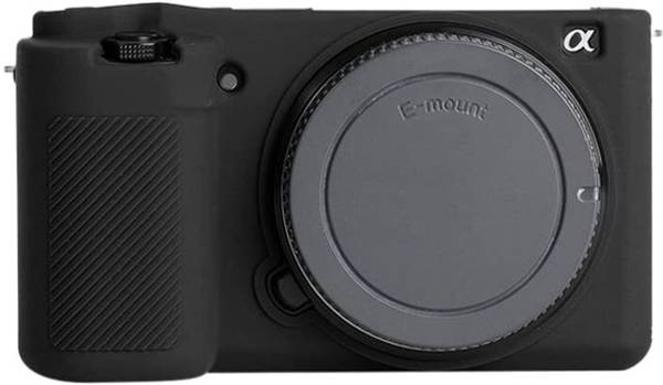 ELFOG Soft Silicone Protective Case for Sony ZV-E10 Camera (Black) Camera Housing