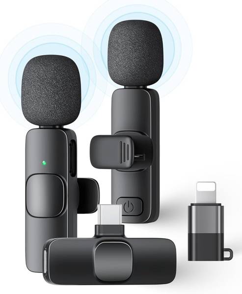 SKYCELL Dual Wireless for YouTube, Vlogging, Recording for Android & iPhone Camera Microphone