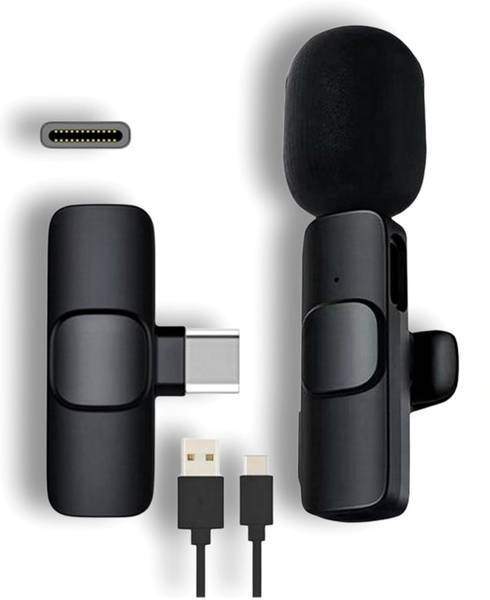 RelElseTech K8 Clip-On Wireless Microphone for Vlogging, Video Recording, and Live Streaming Camera Microphone