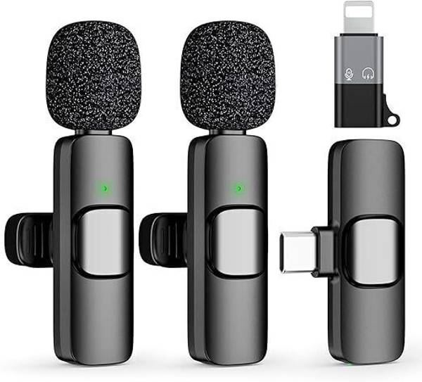 VitalWear k9 Wirelees mic with type c and ios pin Camera Microphone