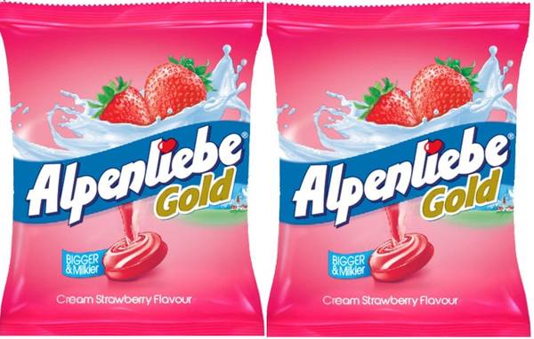 Alpenliebe Gold Cream Strawberry Candy