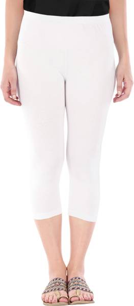 Buy That Trendz Capri Leggings Women White Capri