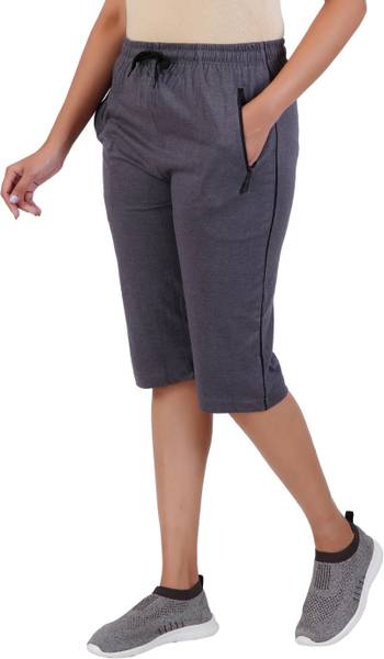 FEEL TRACK Women Grey Capri