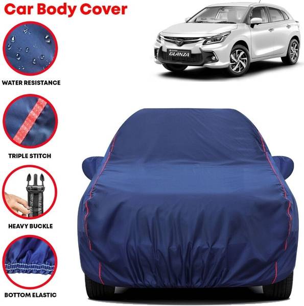 Grizzly Car Cover For Toyota Glanza, Glanza G, Glanza G CVT, Glanza G CVT Petrol, Glanza V (With Mirror Pockets)