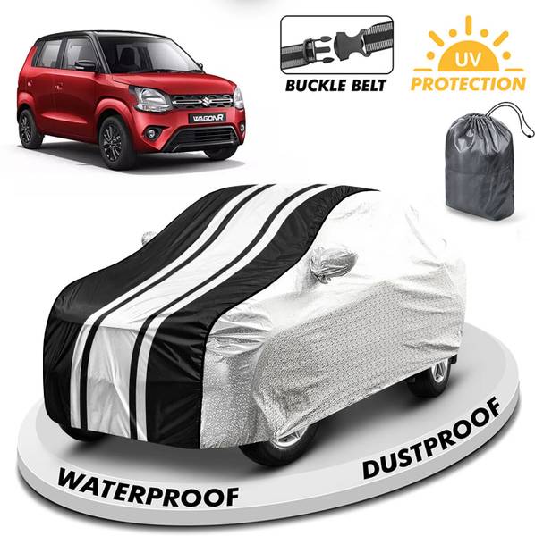 FABTEC Car Cover For Maruti Suzuki Wagon R (With Mirror Pockets)
