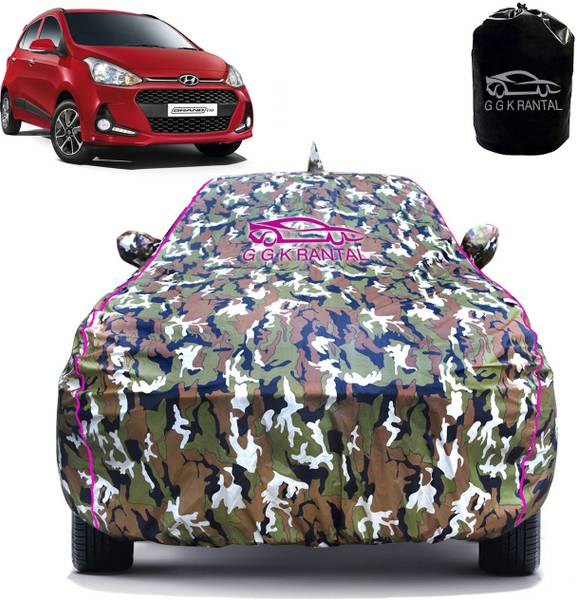 G G K RANTAL Car Cover For Hyundai Grand i10, Grand i10 Era, Grand i10 Magna, Grand i10 Sportz, Grand i10 CRDi Era (With Mirror Pockets)