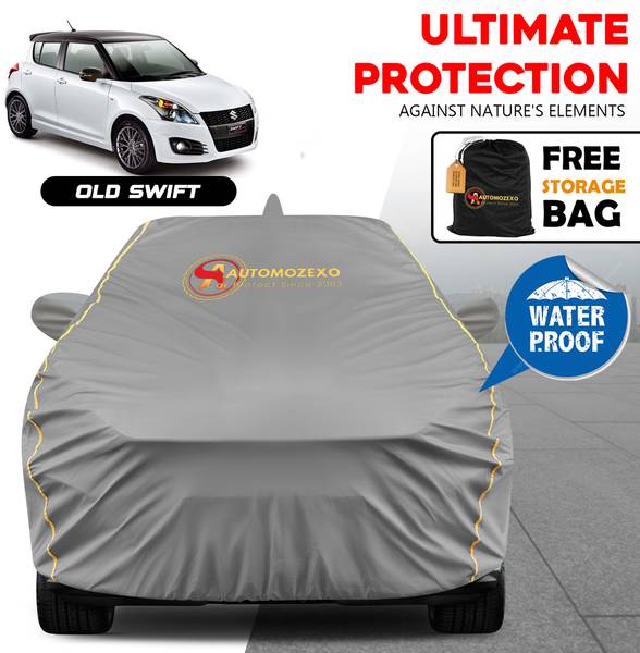 AUTOMOZEXO Car Cover For Maruti Swift, Swift AMT VDI, Swift AMT VXI, Swift AMT ZDI, Swift AMT ZXI (With Mirror Pockets)