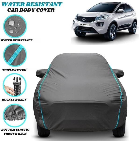 SRP PRODUCT Car Cover For Tata Nexon, Nexon 1.2 Revotron XE, Nexon 1.2 Revotron XM, Nexon EV, Nexon Facelift (With Mirror Pockets)