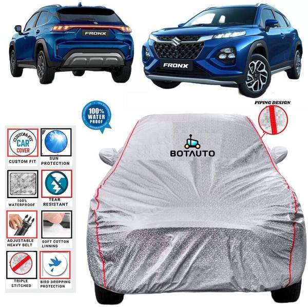 BOTAUTO Car Cover For Maruti Suzuki Fronx, Universal For Car (With Mirror Pockets)