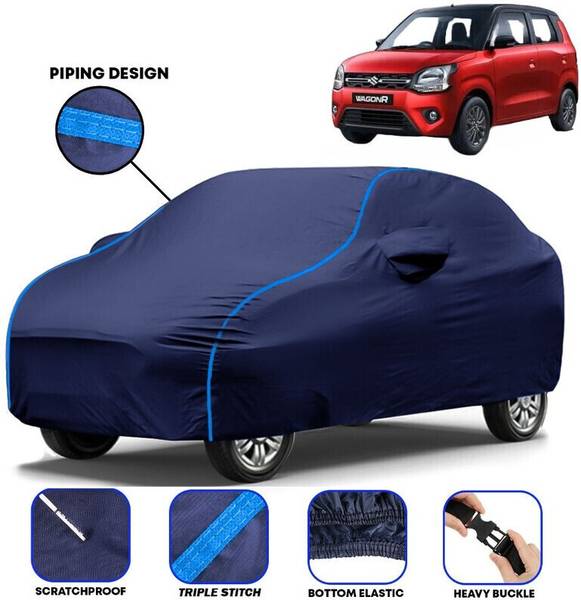 BOTAUTO Car Cover For Maruti Suzuki WagonR, WagonR Electric Vehicle, Universal For Car (With Mirror Pockets)