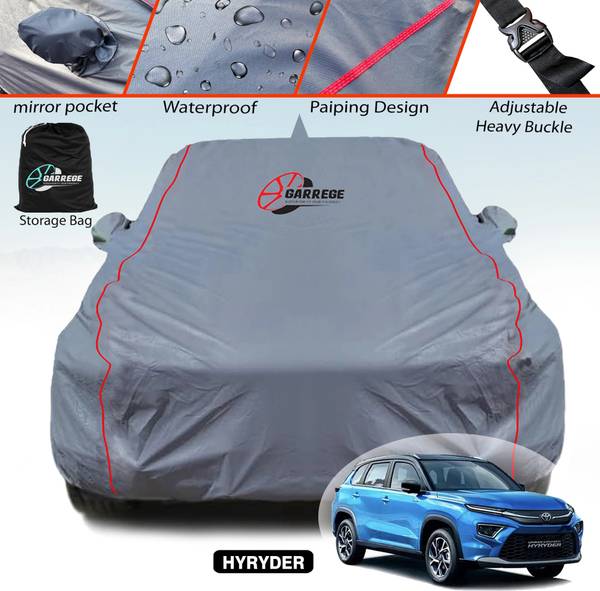 GARREGE Car Cover For Toyota Hyryder (With Mirror Pockets)