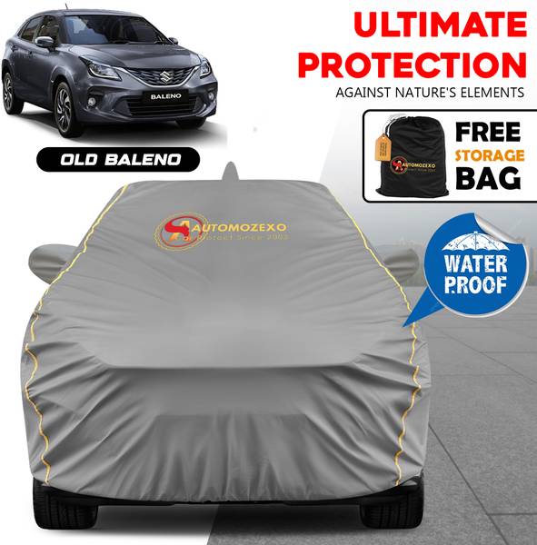 AUTOMOZEXO Car Cover For Maruti Baleno, Baleno 1.2 Alpha, Baleno 1.2 Delta, Baleno 1.3 Sigma, Baleno Vxi (With Mirror Pockets)