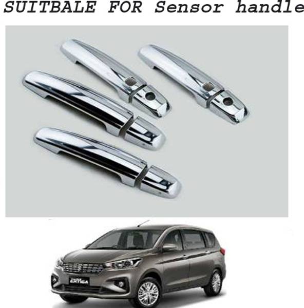Bubu Car silver Plated chrome door handle catch cover for Maruti Ertiga (2018-2021) Car Grab Handle Cover