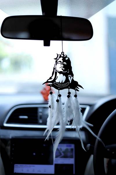 Mac enteprise CAR HANGING Lord Mahadev ADI YOGI Decorative Showpiece Car Hanging Ornament