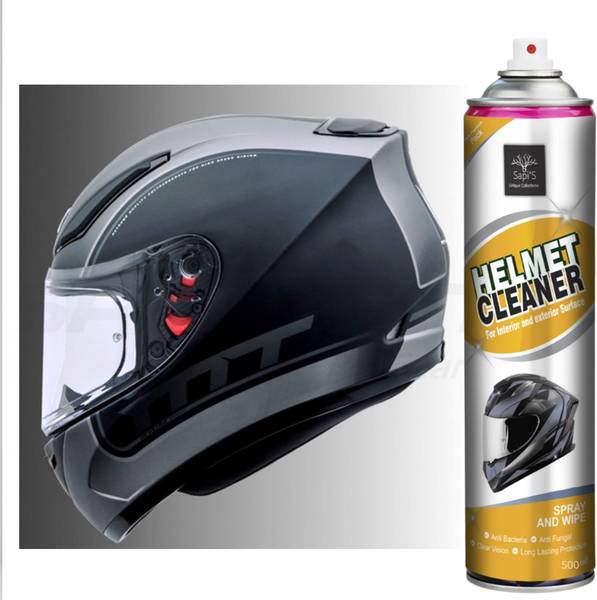SAPI'S Anti-Bacterial Spray for Helmet | Anti-Bacterial Spray for Helmet Helmet Cleaner- 500 ml (Pack of 1) | Helmet Interior Cleaner | Vehicle Interi...