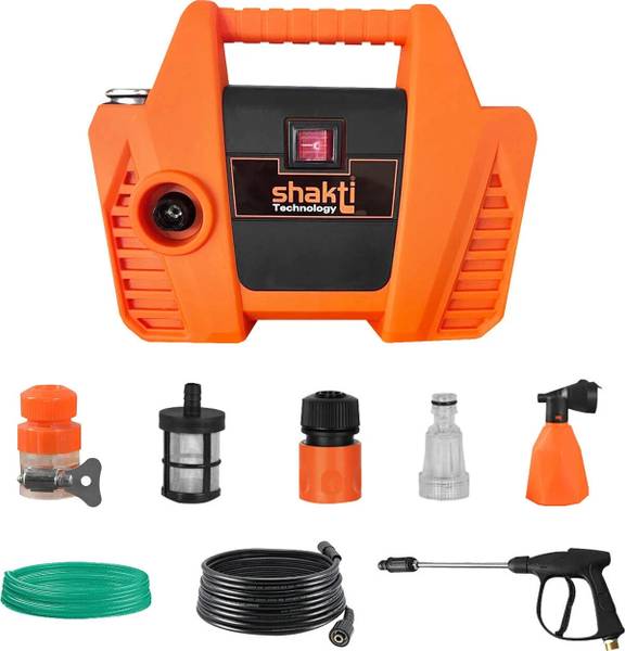 shakti Technology S1 High Pressure Washer, 1600 Watts Motor, 100 Bars, 6 L/Min Flow Rate Pressure Washer