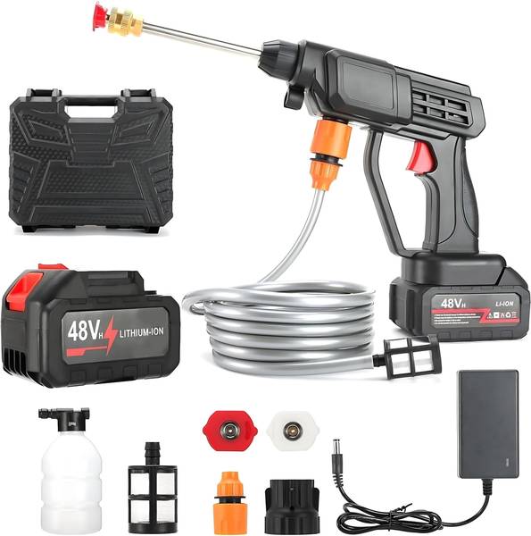 virdi 48V Cordless High-Pressure Washer - Portable Car Washing Machine Pressure Washer
