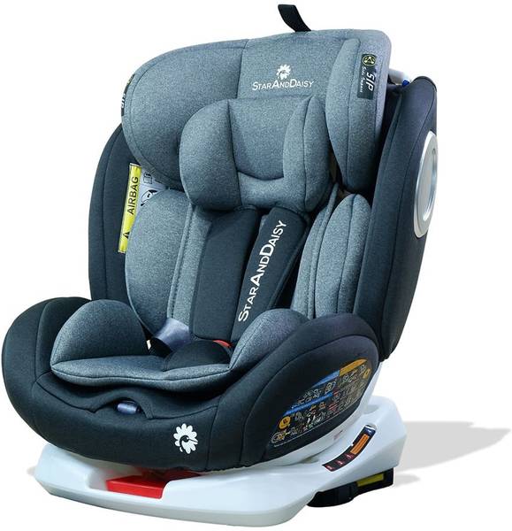 StarAndDaisy ISOFIX Convertable car seat recliner side protection & height adjustable Baby Car Seat
