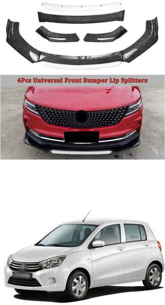 XZRTZ Car Front Bumper Spoiler Splitter Body Kit Side Skirt Front Bumper Guard 937 Matte, Glossy Maruti Celerio Front Garnish