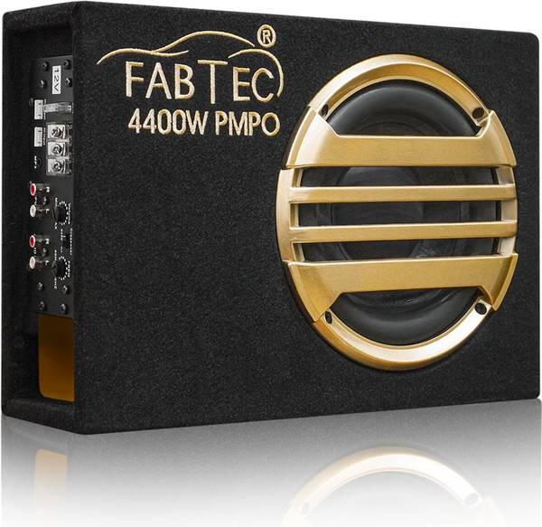 FABTEC UNDER SEAT CAR BASS TUBE 8 INCH Plug and Play Bass Tube (Built-In Amplifier) Subwoofer