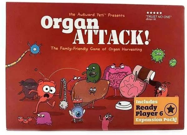 Zuuluzrs Organ Attack Game Family-Friendly Game of Organ Harvesting Humor Card Games