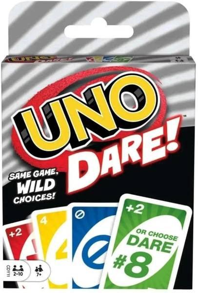 Gift Collection Premium Quality UNO Dare 108 PC Playing Card Game for kids and family Fun Games
