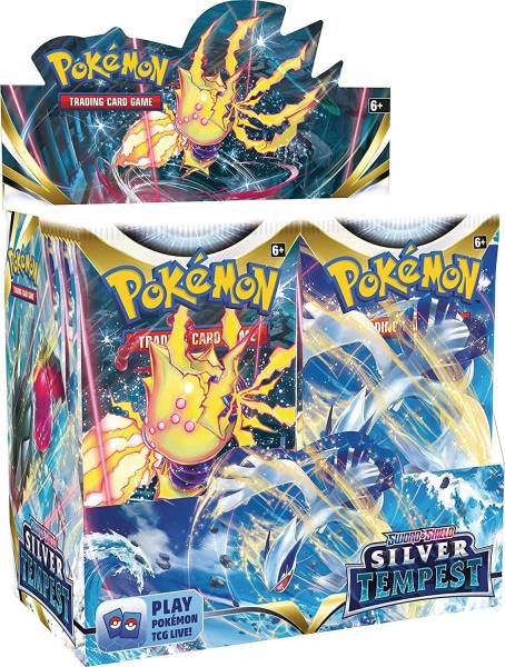 Craveon Pokemon TCG Sword & Shield Silver Tempest (36 Pack Booster Box)