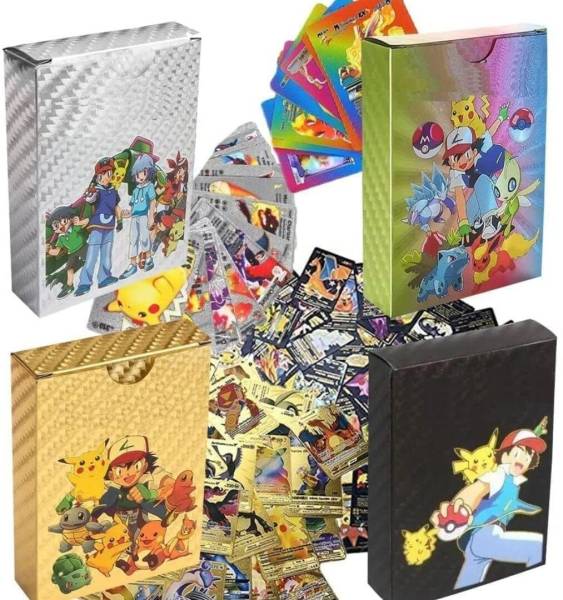 Mallexo 20Pc Original Playing Trading Cards 5 Gold, 5 Silver, 5 Black & 5 Rainbow Cards