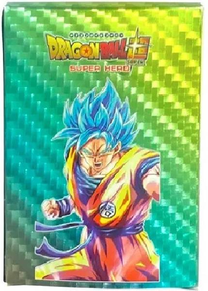 CrazyBuy N55Pcs Waterproof English Rainbow Dragon Ball Super Hero Goku Vegeta Battle Card