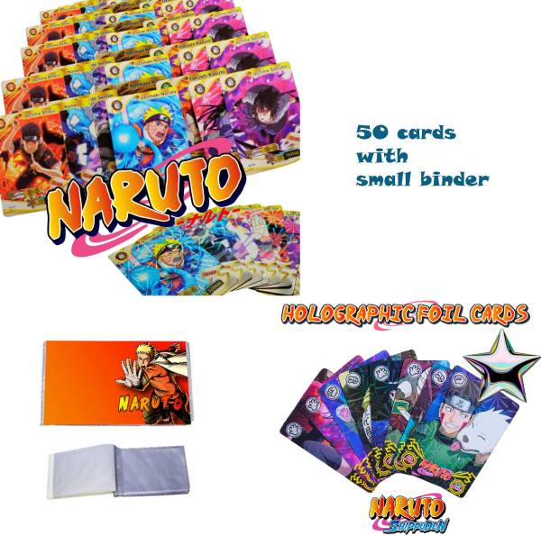 AncientKart New Naruto Shinning cards set of 50 with album