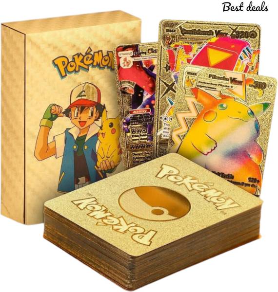 Bestdeals Pokemon Cards for Boys, Rare Pokemon Cards with 100000 HP or Higher