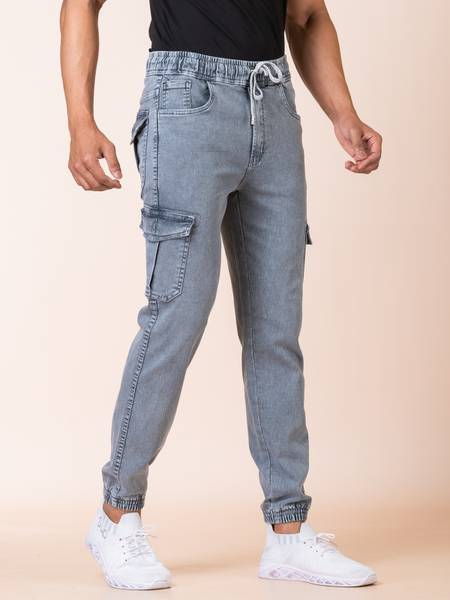 A Flash Jogger Fit Men Grey Jeans