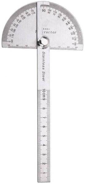 STTAR Degree Protractor 0-180 Degrees Measurement with Adjustable Screw Marking Gauge