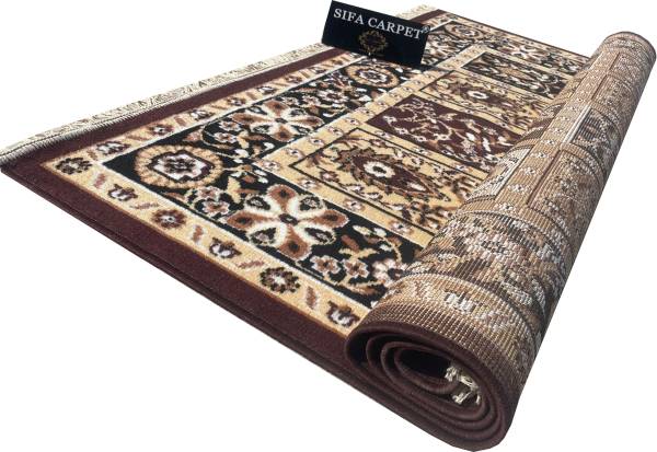 Shag Weaving Brown Silk Carpet