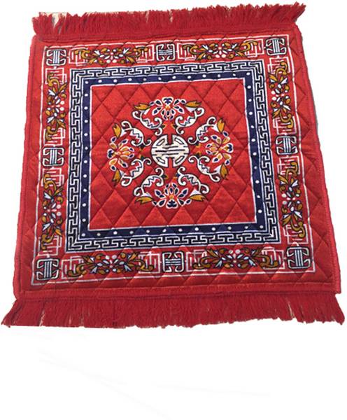 AAZEEM Red Polyester Carpet