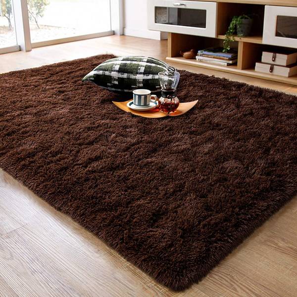 BhCarpet Brown Wool Area Rug