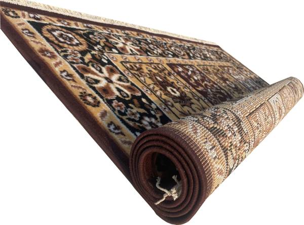 Shag Weaving Brown Silk Carpet