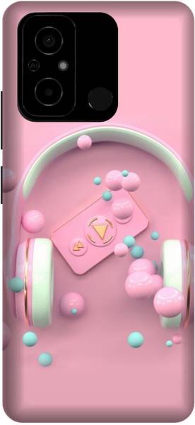 VS PRINT LINK Back Cover for POCO C55,MZB0DDKIN,Music Headphone,Printed Back cover