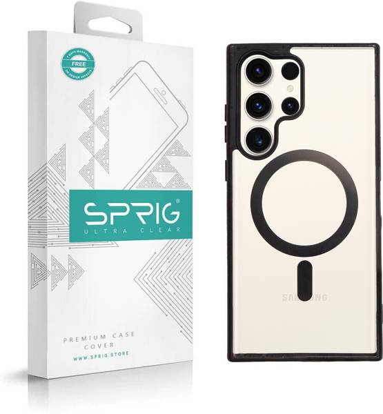 Sprig Transparent Magnetic Back Cover for SAMSUNG Galaxy S23 Ultra 5G, SAMSUNG Galaxy S23 Ultra, S23 Ultra 5G