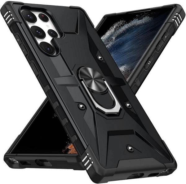 Accessories Kart Back Cover for Samsung S24 Ultra 5G Kickstand protective stand military case