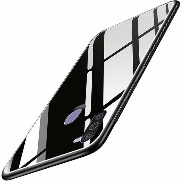 ELEF Back Cover for Realme Narzo 10A Luxury Look Glass Camera Protection Case