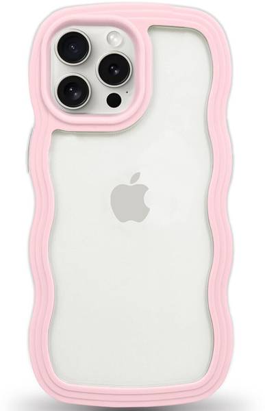 AMEYAA Back Cover for Apple iPhone 13 Pro Adorable Curly Wave Frame Clear Case
