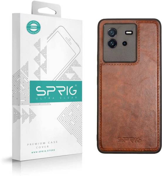 Sprig Glossy Leather Back Cover for IQOO Neo 6 5G, IQOO Neo 6, Neo 6