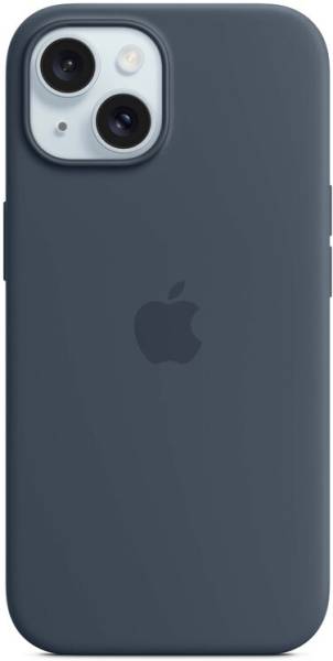 Systek Back Cover for Apple iPhone 15, iPhone 15, Silicone, Storm Blue