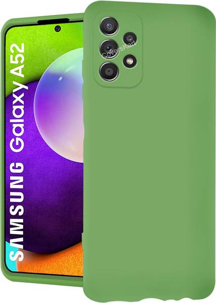 Coverskart Liquid Silicone Back Cover for Samsung Galaxy A52, Silky-Soft Touch Full Body Protection Shockproof Case