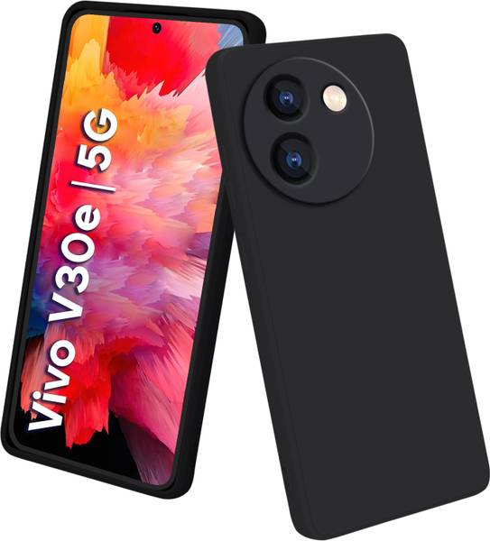 Vshop Back Cover for Liquid Silicon Back Cover Case for Vivo V30e 5G